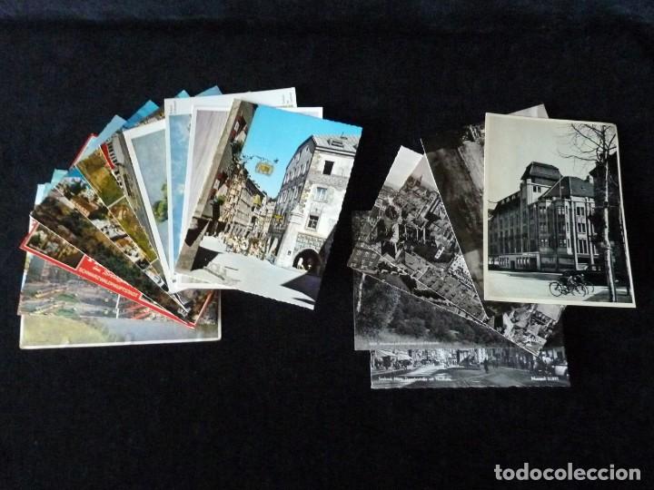 Postales: LOTE DE 19 POSTALES DE EUROPA. A&Ntilde;OS 50-70, CIRCULADAS Y SIN CIRCULAR