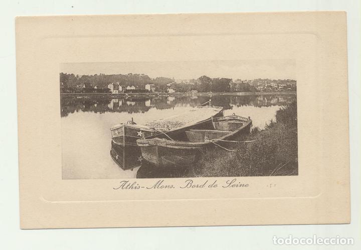 Postkarten: Athis-Mons. Bord de Seine. Les Potages Maggi sont les meilleurs. (Publicidad del Caldo Maggi)