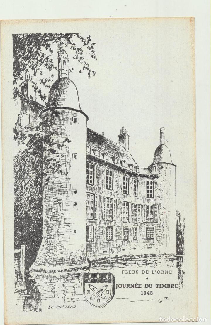 Flers De L Orne Le Chateau Journee Du Timbre Buy Old Postcards From Europe At Todocoleccion