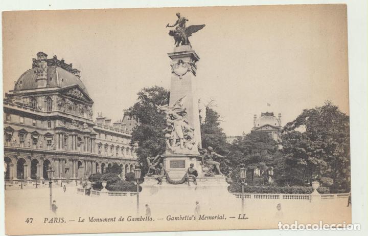 Postales: Paris - Le Monument de Gambetta - Foto 1