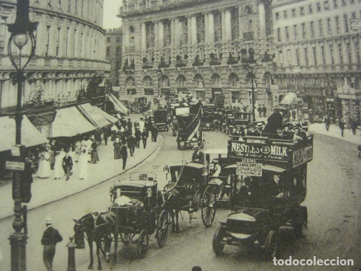 Postales: LONDRES-LONDON-REGENT STREET & HOTEL PICCADILLY-POSTAL ANTIGUA-VER FOTOS-(60.751)