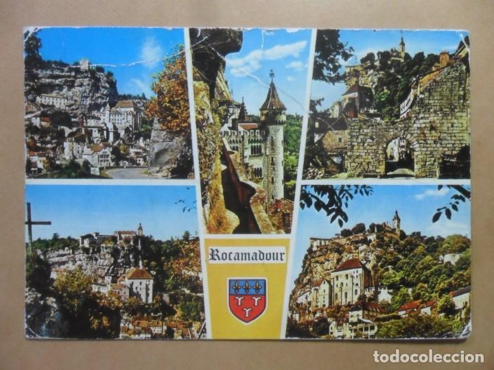 Postales: POSTAL - ROCAMADOUR (FRANCIA) - LES MAISONS SUR LE RUISSEAU
