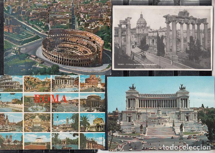 Postales: LOTE DE 10 POSTALES DE ROMA - Foto 2
