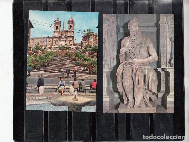 Postales: LOTE DE 10 POSTALES DE ROMA - Foto 3