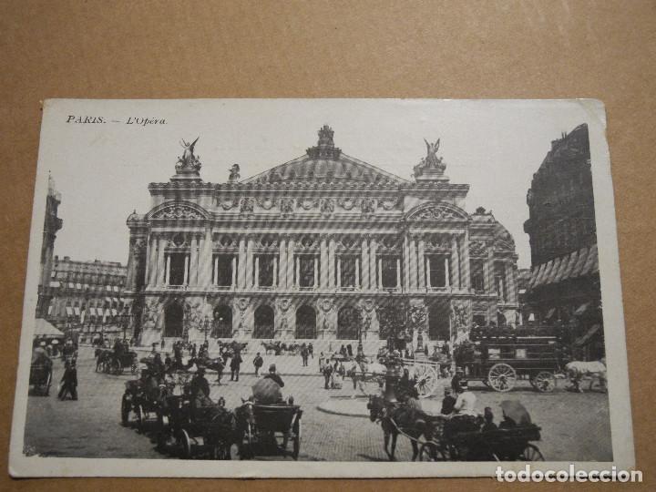 Postales: Paris. LOpera. Carruajes de caballos. - Foto 1