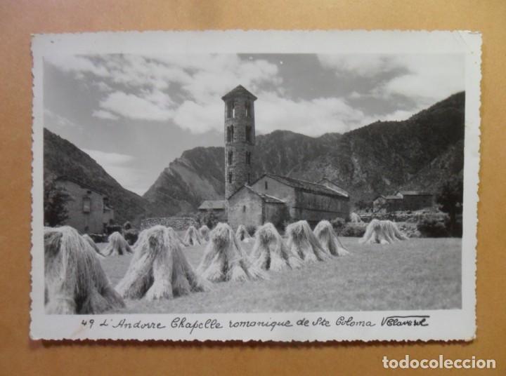 Postais: POSTAL - 49 - ANDORRA/L' ANDORRE CHAPELLE ROMANIQUE DE STA. COLOMA - CIRCULADA 10 OCTUBRE 1961