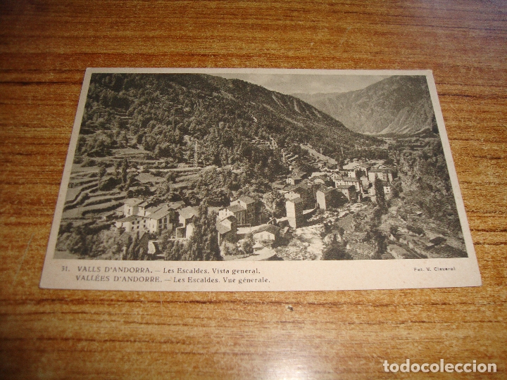 Postales: POSTAL SIN CIRCULAR VALLS D'ANDORRA LES ESCALDES VISTA GENERAL