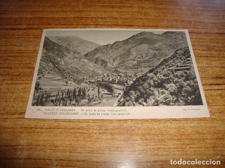 Postales: POSTAL SIN CIRCULAR VALLS D'ANDORRA ST. JULIA DE LORIA VISTA GENERAL CIRCULADA