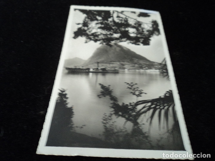 Postais: 451 lago di lugano e monte salvatore circulada 1952