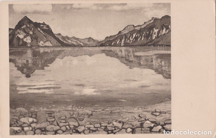Postcards: POSTAL CUADRO DEL PINTOR SUIZAO FERDINAND HODLER (1853-1918) - Thunersee mit Stockhornkette. Um 1913