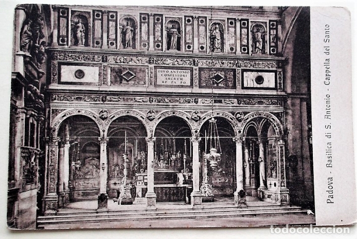 Postkarten: Padua (Italia). Bas&iacute;lica de S. Antonio. Capilla del santo. Nueva. Blanco/Negro