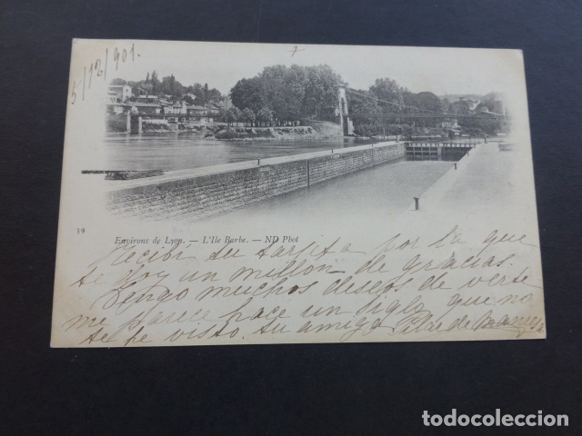 Postales: LYON FRANCIA L&acute;ILLE BARBE - Foto 1