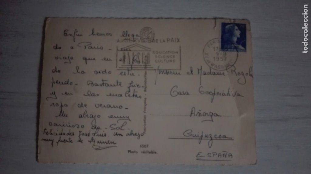 Postales: Postal Paris circulada - Foto 2
