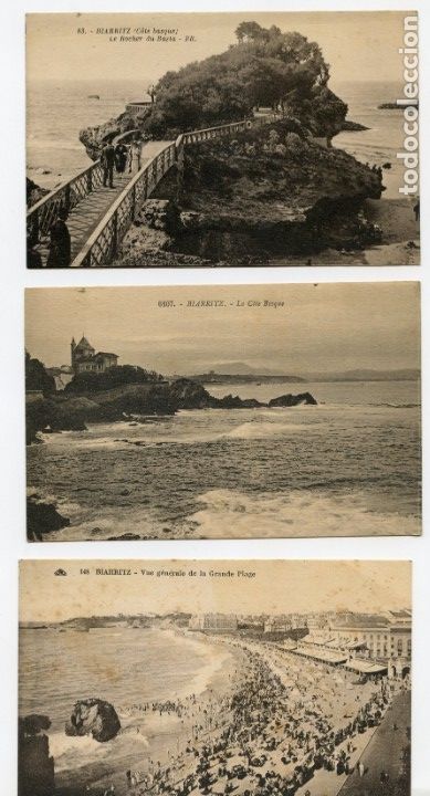 Postales: 3 POSTALES DE BIARRITZ (NO CIRCULADAS) - Foto 1