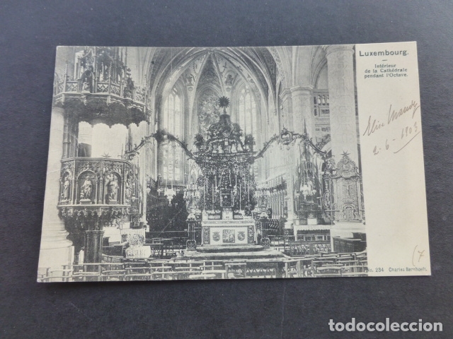 Postales: LUXEMBOURG INTERIUR DE LA CATHEDRALE - Foto 1