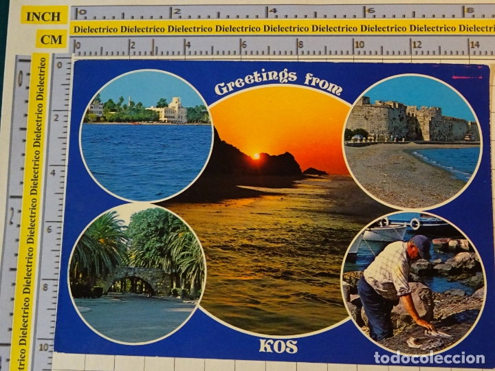 Cartes Postales: POSTAL DE GRECIA. KOS COS VISTAS PESCADOR. 726