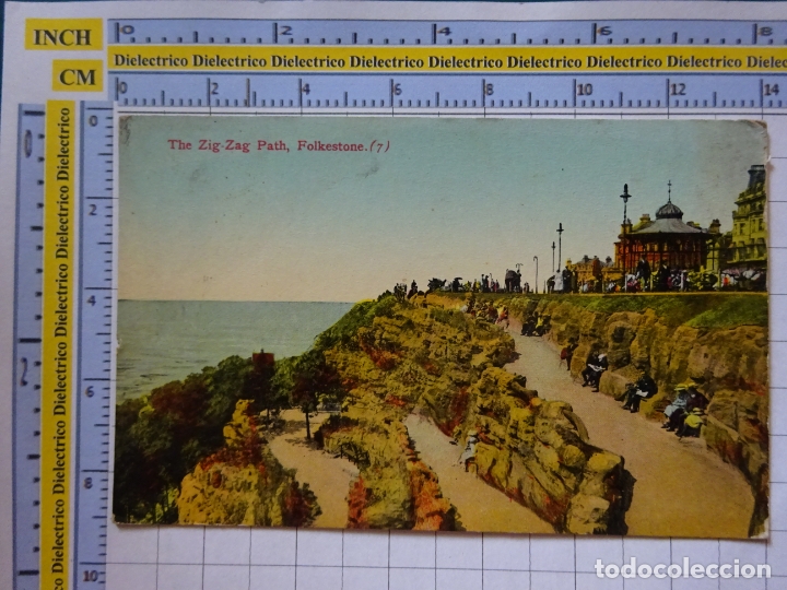 Postales: POSTAL DE REINO UNIDO GRAN BRETA&Ntilde;A. A&Ntilde;OS 10 30. THE ZIG ZAG PATH FOLKESTONE. 742