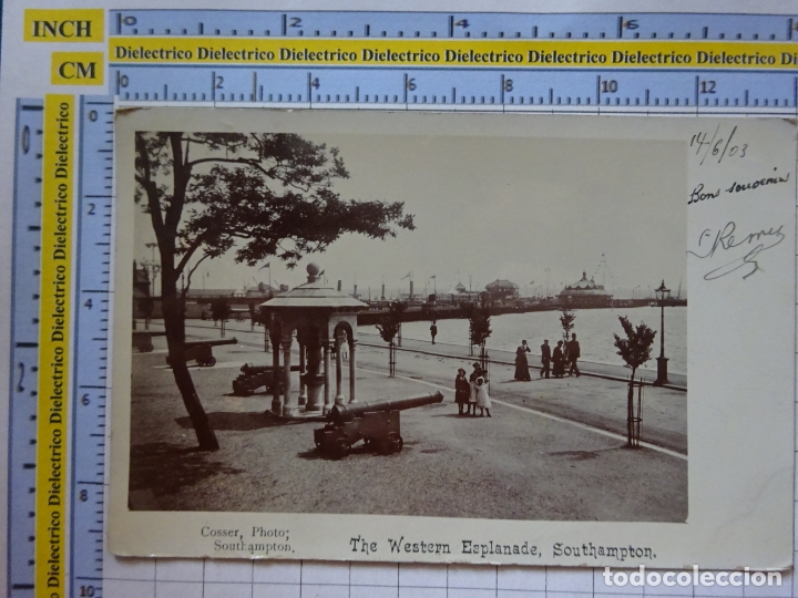 Postales: POSTAL DE REINO UNIDO GRAN BRETA&Ntilde;A. A&Ntilde;O 1903. THE WESTERN ESPLANADE, SOUTHAMPTON. CA&Ntilde;ONES. 748