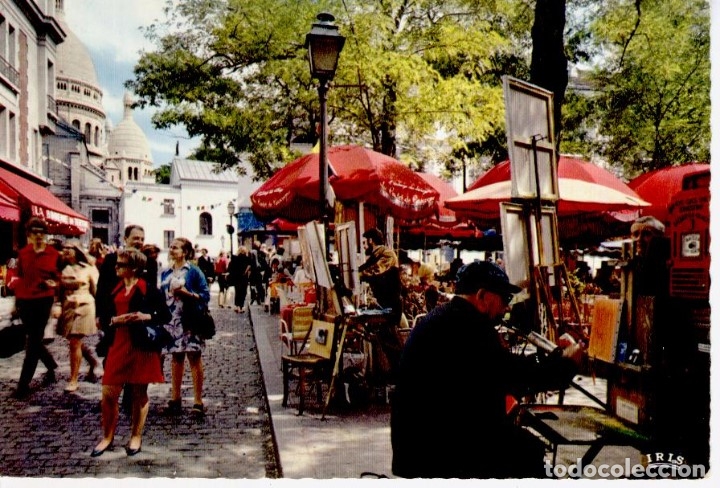 Paris Montmartre La Place Du Tertre Buy Old Postcards From Europe At Todocoleccion