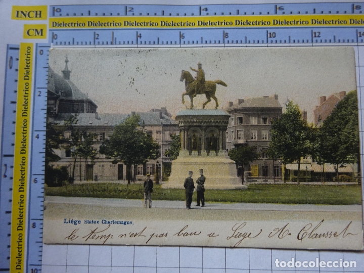 Postkarten: POSTAL DE B&Eacute;LGICA. SIGLO XIX - 1905. LIEJA LIEGE ESTATUA DE CARLOMAGNO. 1054