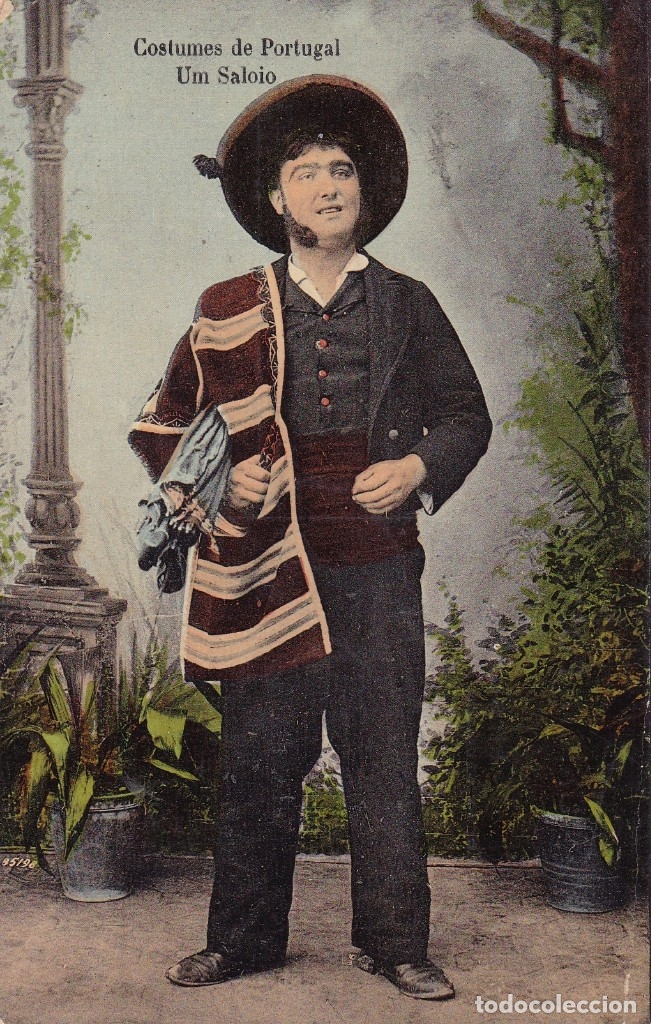 Postales: Costumes de Portugal Um Saloio escrita 1917
