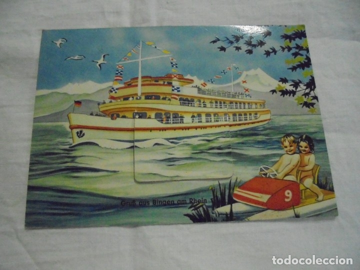 Postais: POSTAL BARCO CON DESPLEGABLE FOTOS RHEIN