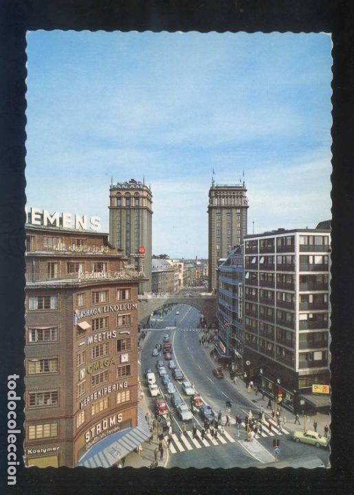 Postales: Suecia. Stockholm. *Downtown* Nueva.