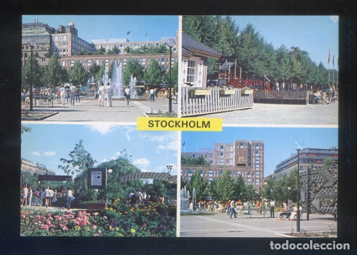 Postkarten: Suecia. Stockholm. *Kungstr&auml;dg&auml;rden* Nueva.