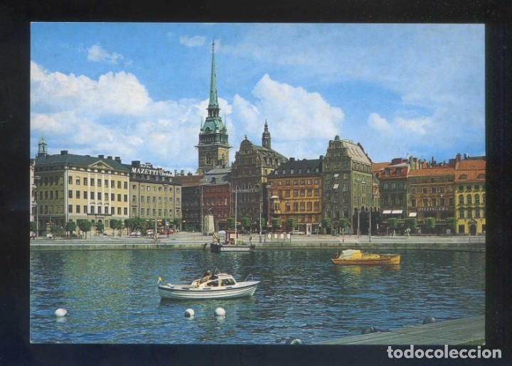 Cartoline: Suecia. Stockholm. *The Old Town with German Church* Nueva.