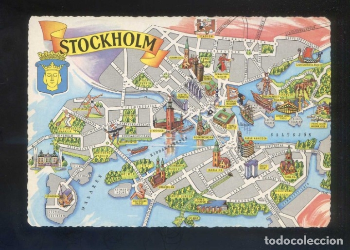 Postais: Suecia. Stockholm. Nueva.