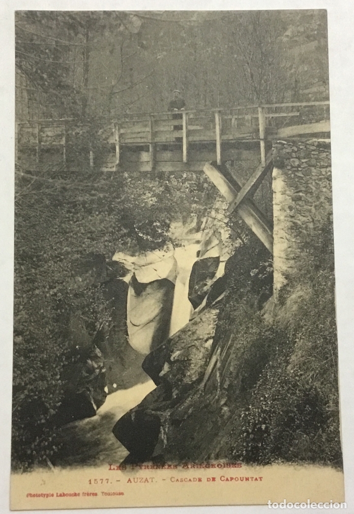 Postkarten: FRANCIA. PYRENEES ARIEGEOISES. AUZAT. CASCADE DE CAPOUNTAT. (LABOUCHE, N&ordm; 1577)