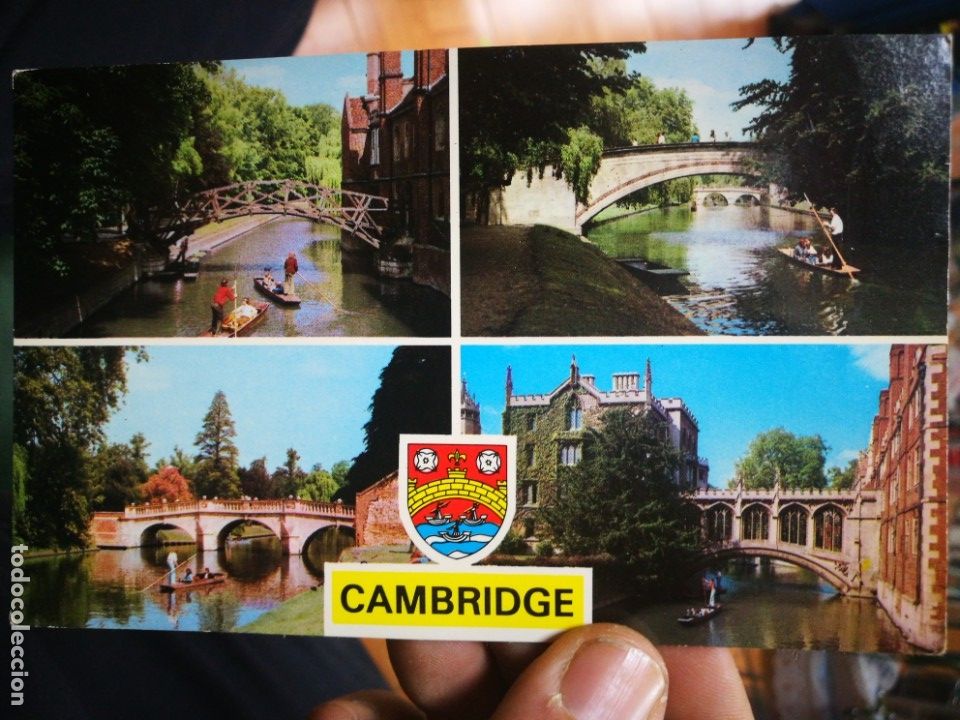 Postales: Postal Cambridge escrita - Foto 1