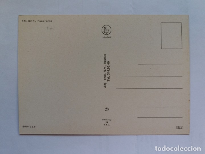 Postales: TARJETA  POSTAL - BRUGGE PANORAMA - Foto 2