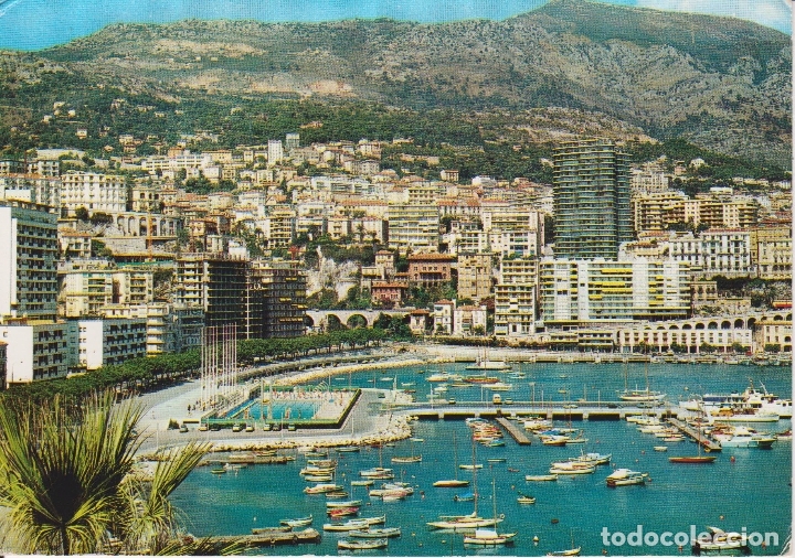 Postcards: MONACO, MONTECARLO, LA PISCINA OLIMPICA Y LA CONDAMINE - EDIT. AJAX A 12.032 - CIRCULADA