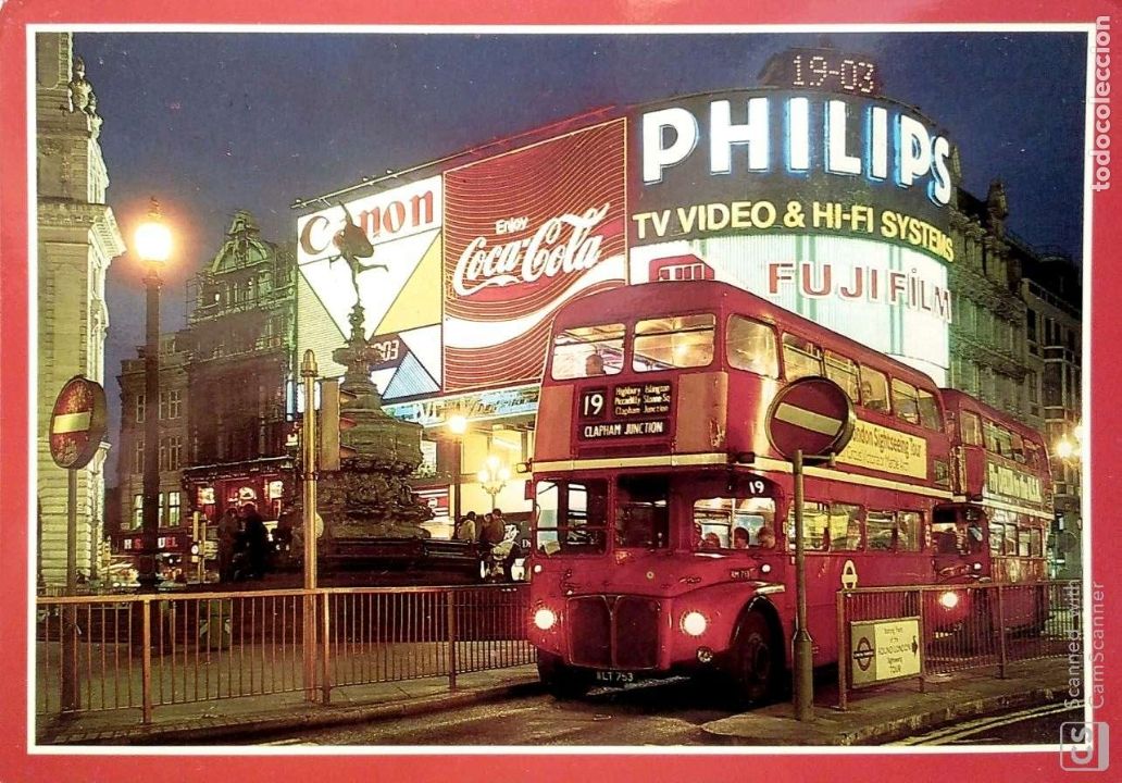 Postales: Londres. A13 Piccadilly Circus. Nueva. Color