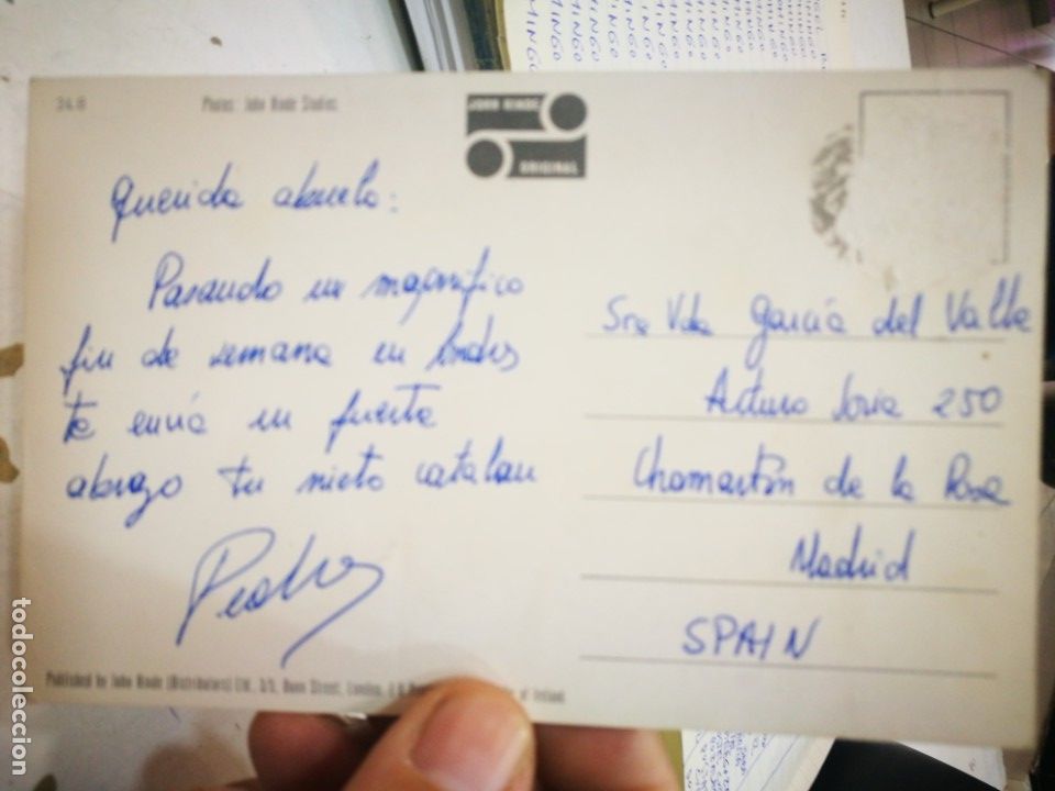 Postales: Postal Greetings from London escrita - Foto 2
