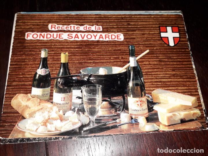 Postales: N&ordm; 33591 POSTAL SUIZA TARJETA MENU FONDUE SAVOYARDE