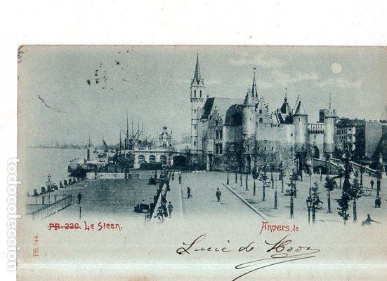 Postales: TARJETA POSTAL DE ANVERS. LE STEEN. - Foto 1