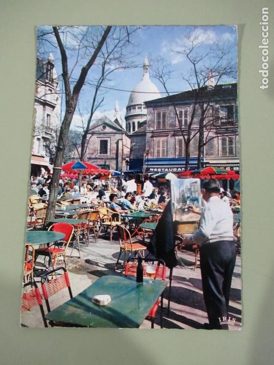Postales: Paris - La Place du Tertre - Escrita - Foto 1