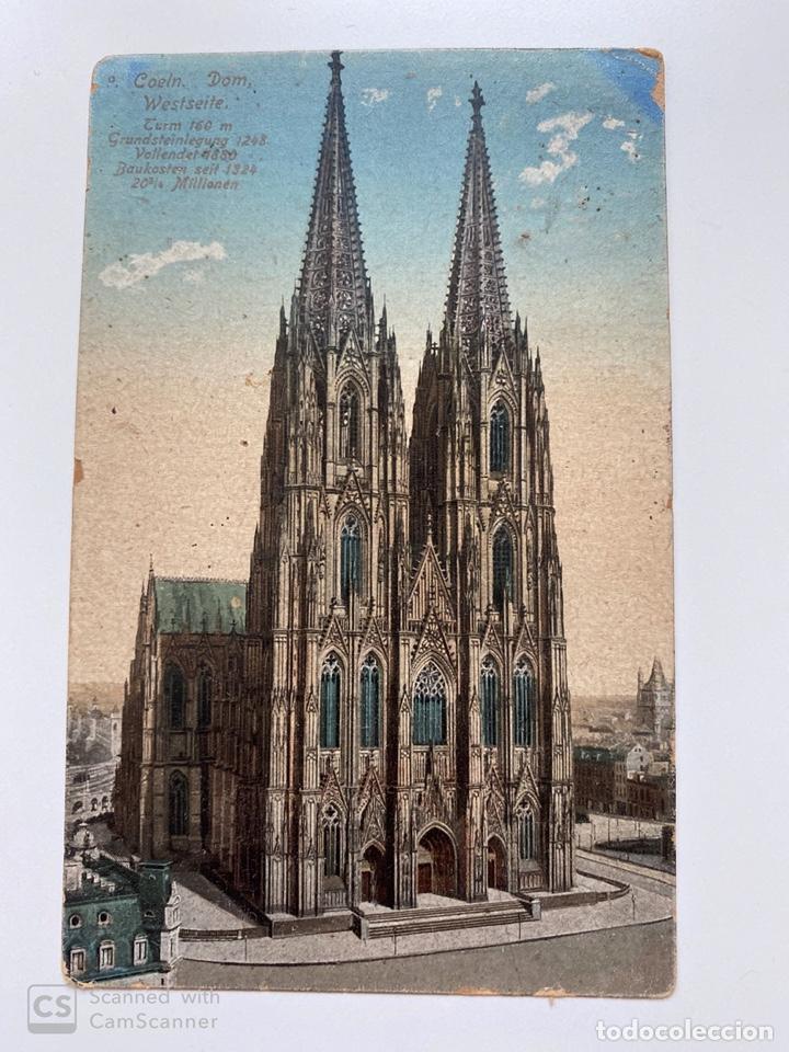 Postkarten: TARJETA POSTAL. ALEMANIA. COELN. DOM WESTSEITE. MEDIDAS APROX.: 9 X 13.5 CM.
