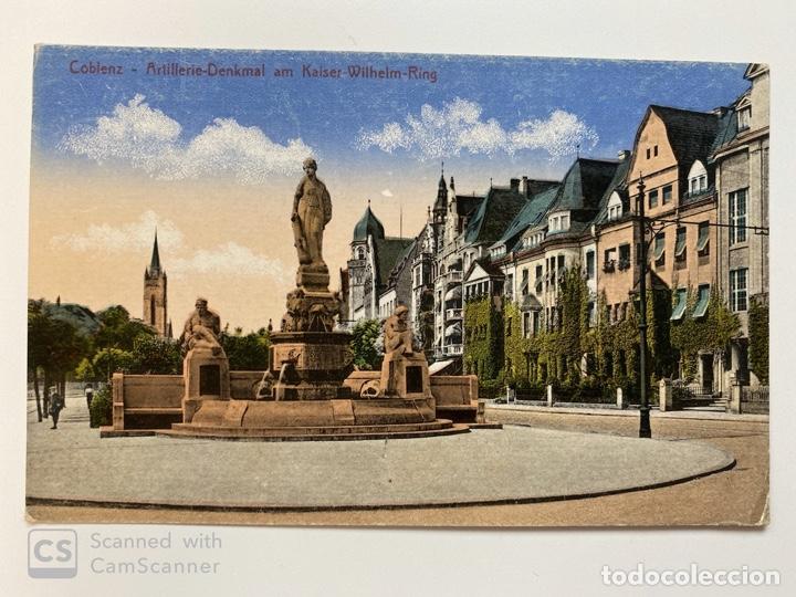 Postkarten: TARJETA POSTAL. ALEMANIA. ARTILLERIE-DENKMAL AM KAISER WILHELM-RING. MEDIDAS APROX.: 13.5 X 9 CM.