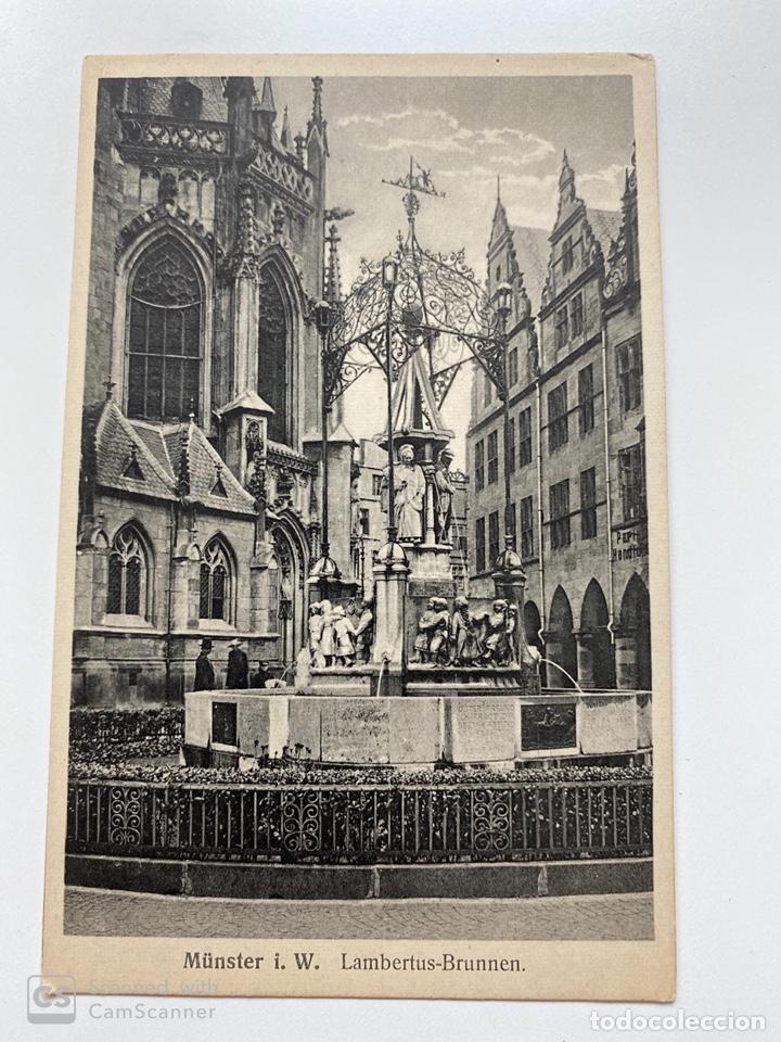 Postcards: TARJETA POSTAL. ALEMANIA. M&Uuml;NSTER I. W. LAMBERTUS-BRUNNEN. MEDIDAS APROX.: 9 X 13.5 CM
