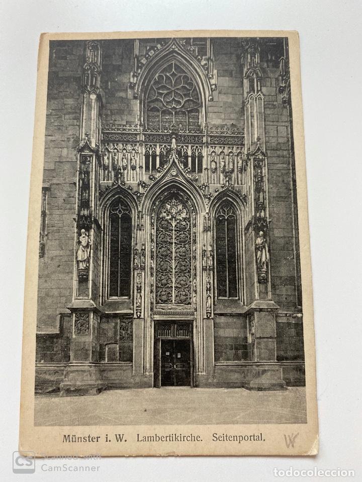 Postcards: TARJETA POSTAL. ALEMANIA. M&Uuml;NSTER I. W. LAMBERTIKIRCHE. SEITENPORTAL. MEDIDAS APROX.: 9 X13.5 CM
