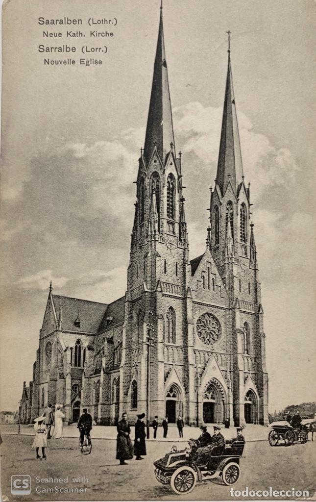 Postcards: TARJETA POSTAL. ALEMANIA. SAARALBEN. NEUE KATH. KIRCHE. NOUVELLE EGLISE. MEDIDAS APROX.: 9 X13.5 CM