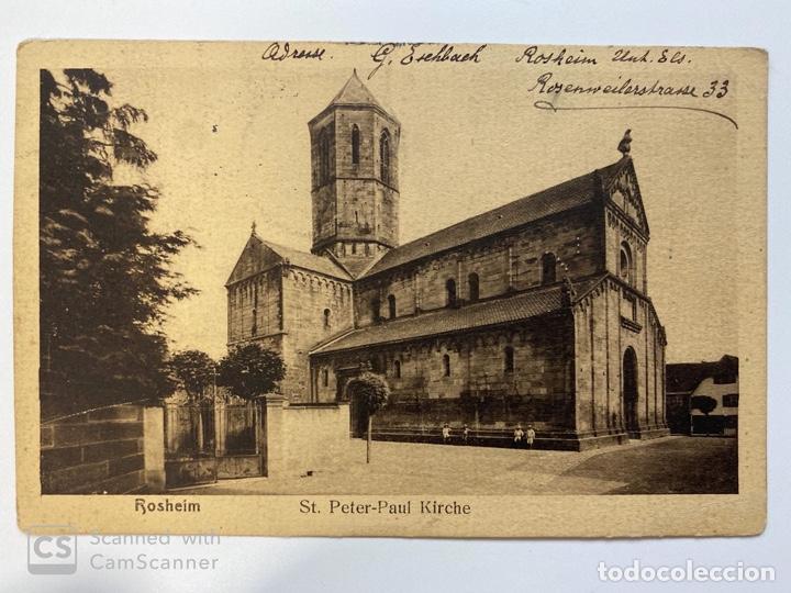 Postcards: TARJETA POSTAL. ALEMANIA. ROSHEIM. ST. PETER-PAUL KIRCHE. MEDIDAS APROX.: 13.5 X 9 CM