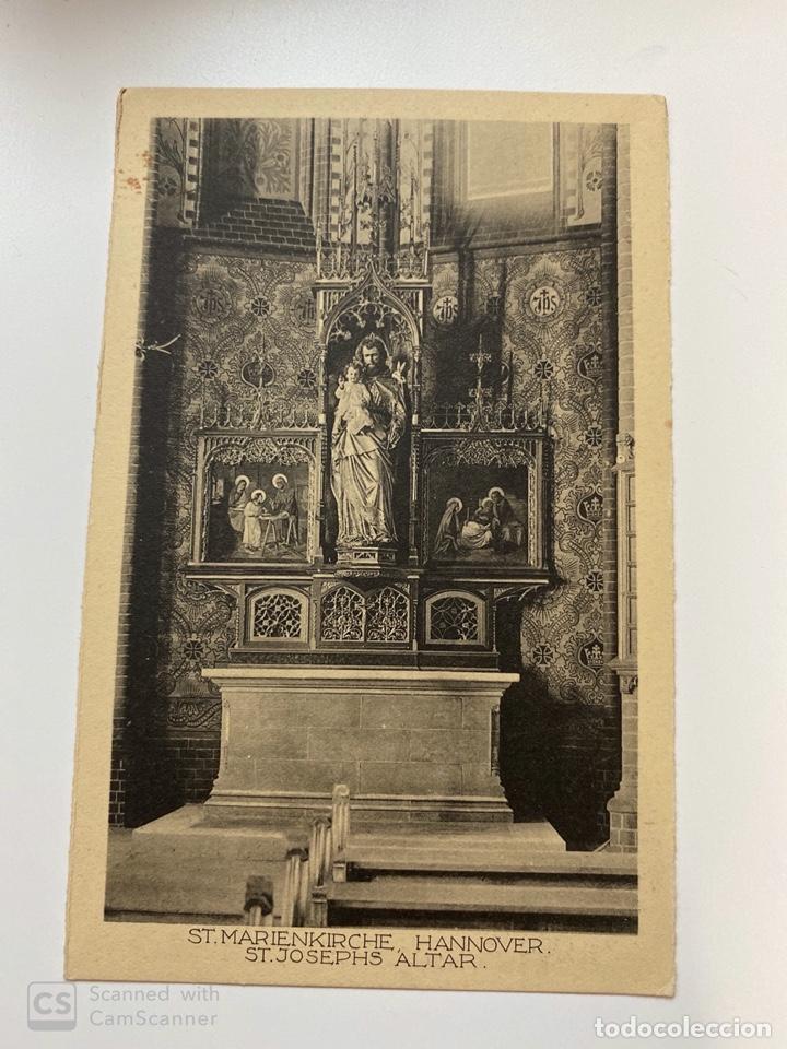 Cartoline: TARJETA POSTAL. ALEMANIA. ST. MARIENKIRCHE. HANNOVER. ST. JOSEPHS ALTAR. MEDIDAS APROX.: 9 X 13.5 CM