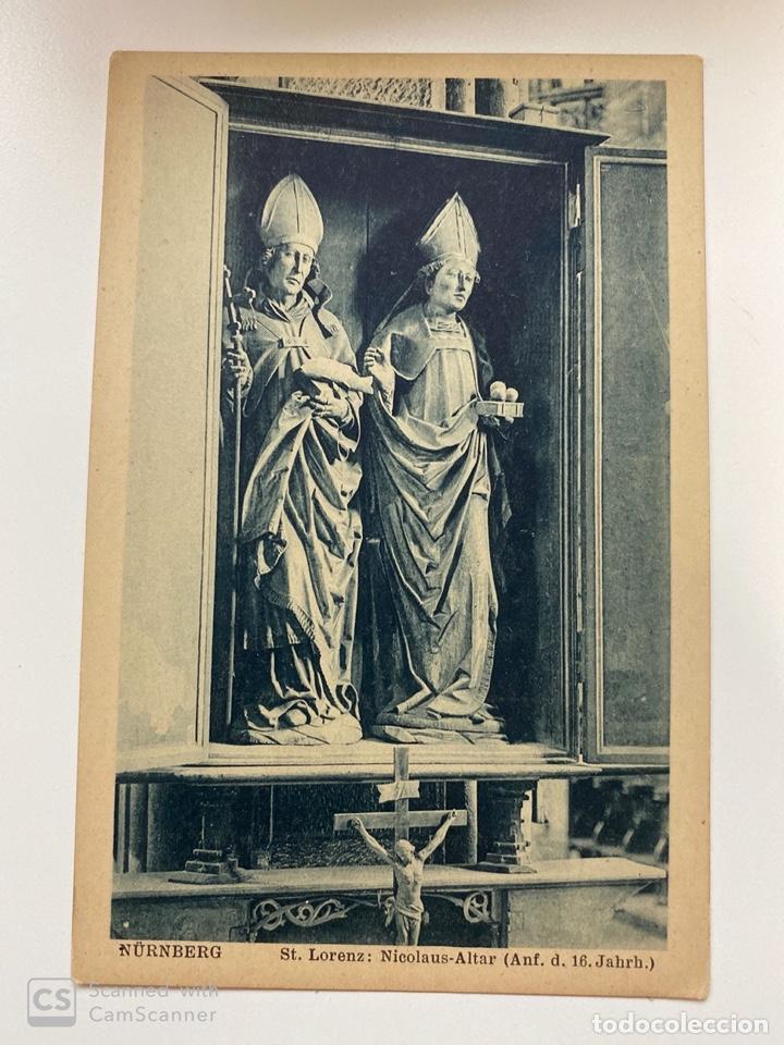 Cartoline: TARJETA POSTAL. ALEMANIA. N&Uuml;REMBERG. ST. LORENZ. NICOLAUS-ALTAR. MEDIDAS APROX.: 9 X 13.5 CM