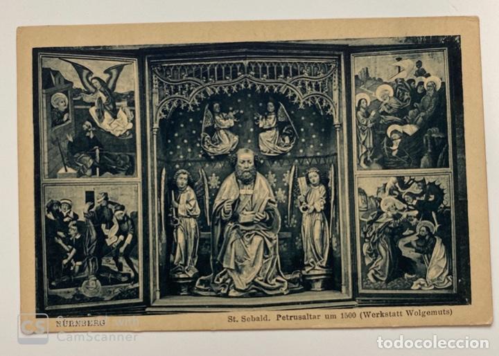 Cartoline: TARJETA POSTAL. ALEMANIA. N&Uuml;REMBERG. ST. LORENZ. PETRUSALTAR. MEDIDAS APROX.: 13.5 X 9 CM