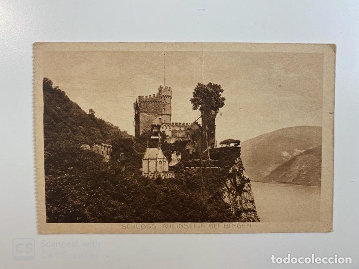 Postkarten: TARJETA POSTAL. ALEMANIA. SCHLOSS RHEINSTEIN BEI BINGEN. MEDIDAS APROX.: 13.5 X 9 CM
