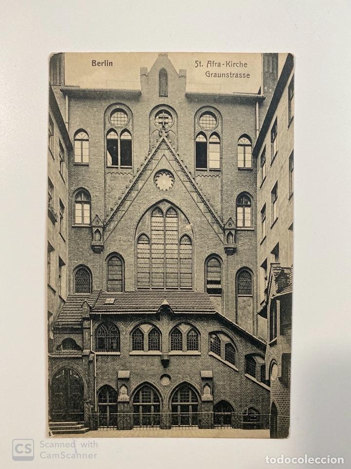 Postkarten: TARJETA POSTAL. ALEMANIA. BERLIN.ST. AFRA-KIRCHE. GRAUNSTRASSE. MEDIDAS APROX.: 9 X 13.5 CM